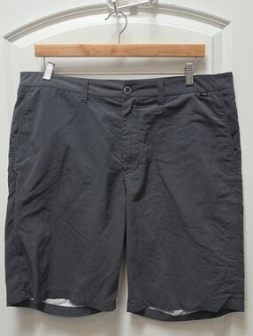 Travis Mathew Dark Charcoal Flat-Front Shorts